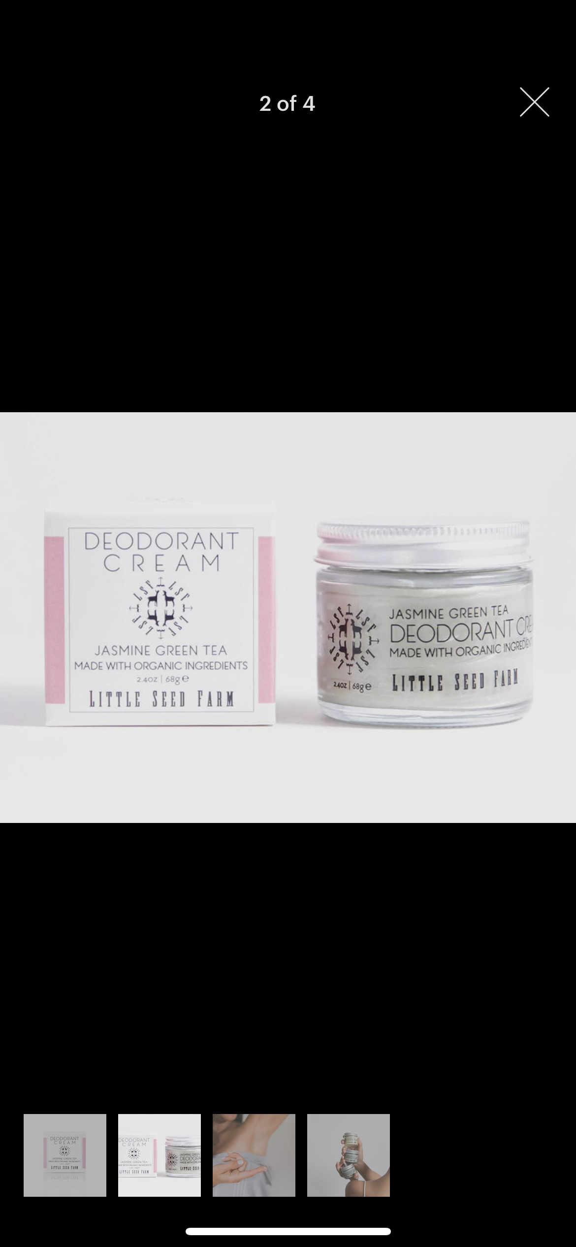 All Natural Deodorant Cream