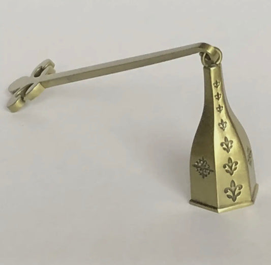 Old world Fleur De Lis Bell Snuffer